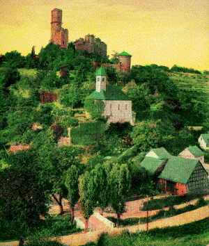 Postkartenansicht von Reichenberg um 1900