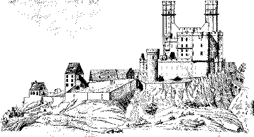 Ansicht der Burg nach Dillich