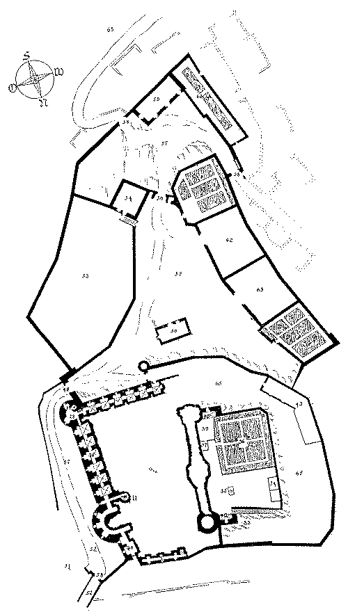 Lageplan der Burg Reichenberg