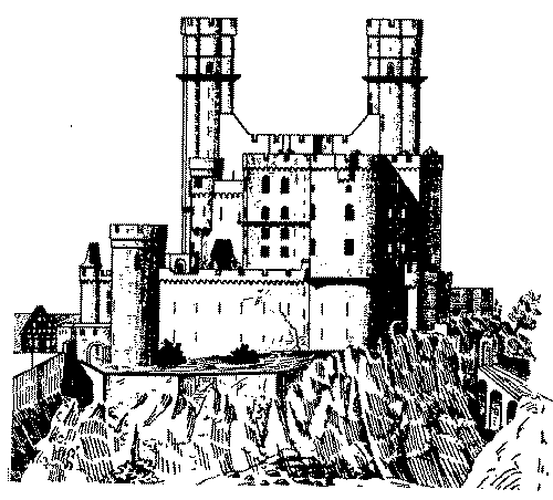 Burg Reichenberg in Otto Piper, Burgenkunde Bild Burg Reichenberg