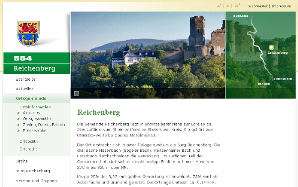 Bild der neuen Website
