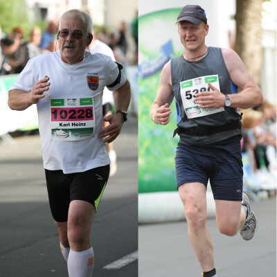 Reichenberger beim Mittelrheinmarathon Karl Heinz Goerke und Thomas Michel