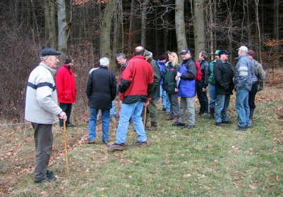 Bild vom ersten Stopp am Hausecker Wald