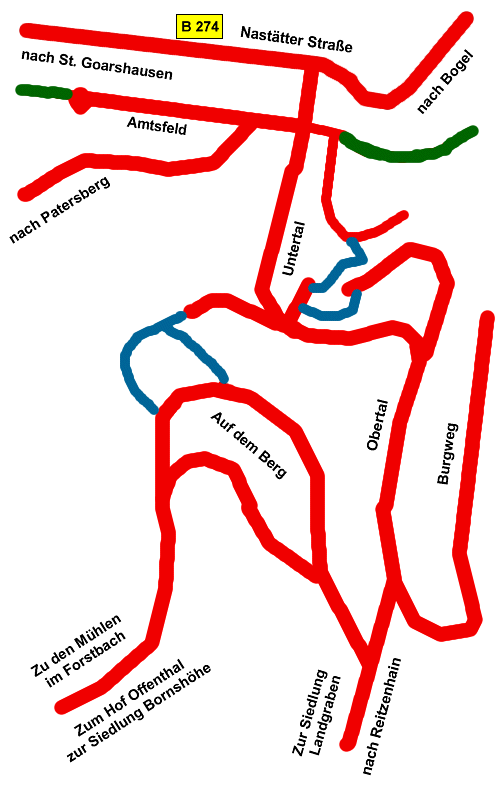 Straßenplan