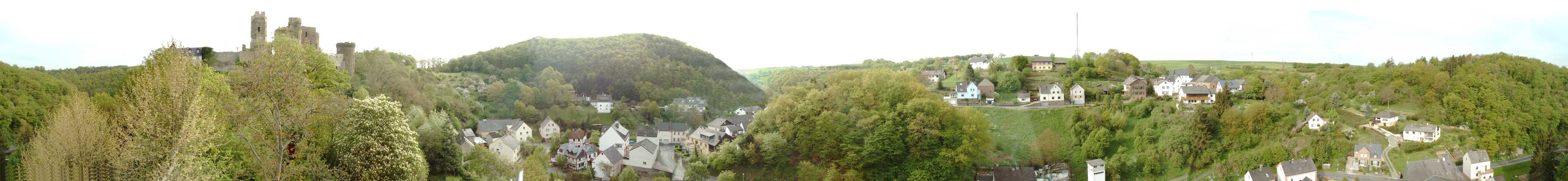 Panoramabild vom Kirchturm aus gesehen