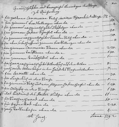 Bild Inventarverzeicnis