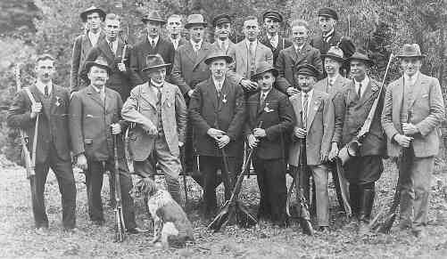 Mitglieder des Schützenvereins 'Horrido' 1912, Aufnahme ca. 1932